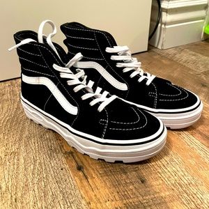 Vans sentry sk8-hi black and white
